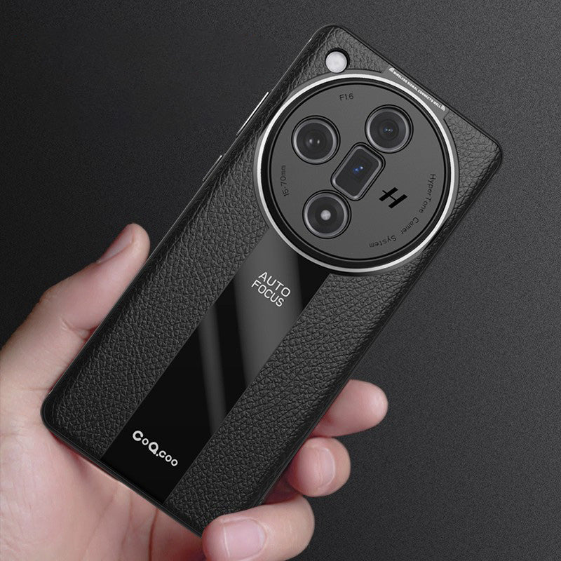Q.COO For Oppo Find X7 Ultra Back Phone Cover PU Leather+TPU+Acrylic Dustproof Case Q.COO For Oppo Find X7 Ultra Back Phone Cover PU Leather+TPU+Acrylic Dustproof Case